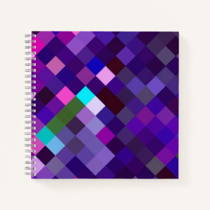 Cuaderno Pixelated Pattern - Purple