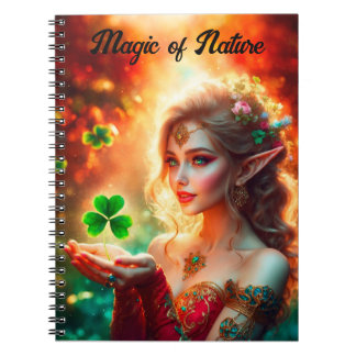Cuaderno Pixie St Patrick's Day chica colorido arte de vera