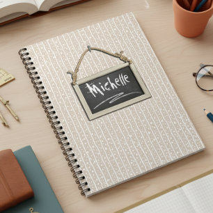 Cuaderno Pizarra colgante beige ID397