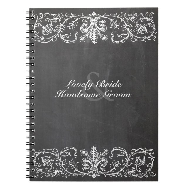 Cuaderno Pizarra del vintage personalizada (Frente)