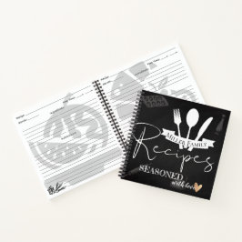 Cuaderno Pizarra | Espiral de colección de recetas familiar