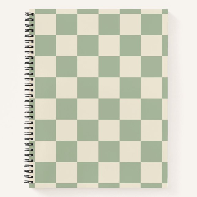 Cuaderno Pizarra verde y blanco desactivado (Anverso)