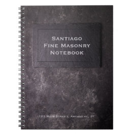 Cuaderno Pizarra y piedra personalizadas