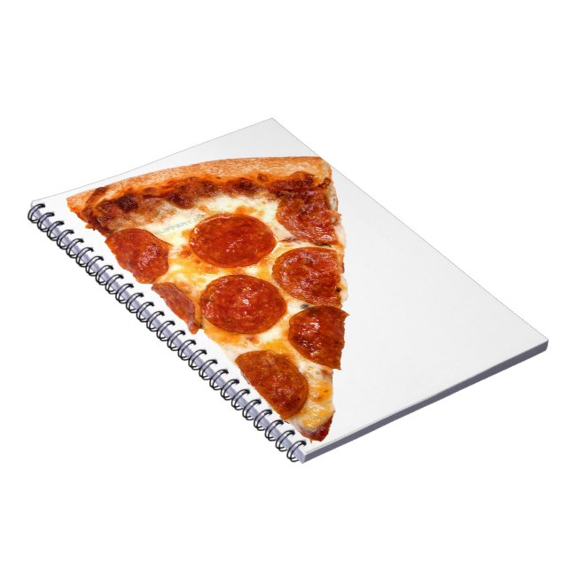 Cuaderno Pizza en rodajas de SlipperyJoe's pepperoni queso  (Lado Derecho)