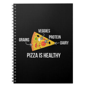 Cuaderno Pizza Es Saludable - Carbohidratos - Graciosa Nove