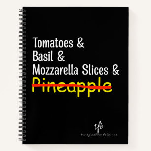 Cuaderno Pizza Margherita W/O Piña