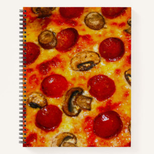 Cuaderno Pizza Pepperoni y hongos