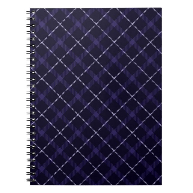 Cuaderno Placa azul / Tartán (Frente)