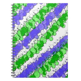 Cuaderno Placa azul y verde angustiada