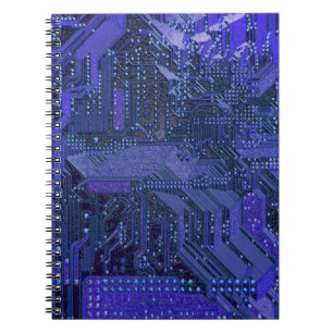 Cuaderno Placa base electrónica de tecnología cibernética a