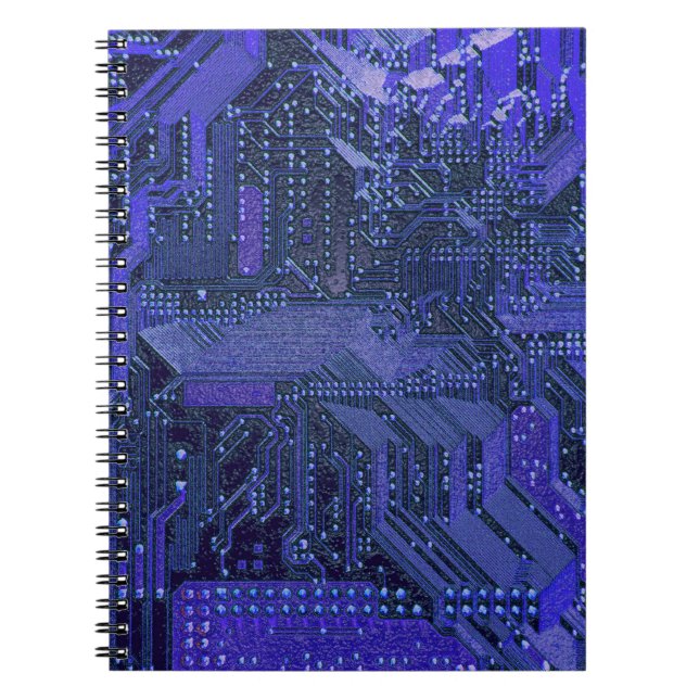 Cuaderno Placa base electrónica de tecnología cibernética a (Frente)