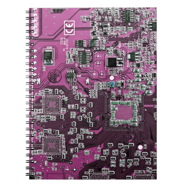 Cuaderno Placa de circuito púrpura del conjunto del circuit (Frente)