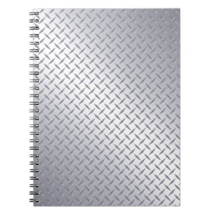 Cuaderno Placa de diamante de acero brillante