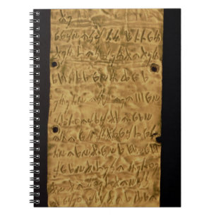 Cuaderno Placa de oro con la inscripción fenicia, de Santa