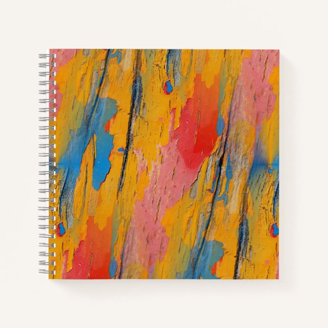 Cuaderno Placa de pintura colorida (Anverso)