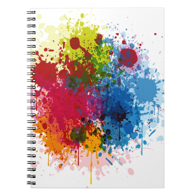 Cuaderno Placa de pintura colorida (Frente)