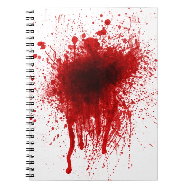 Cuaderno Placa de sangre realista (Frente)