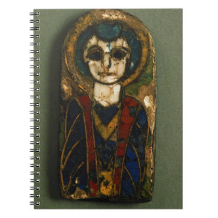 Cuaderno Placa redondeada, representando Cristo o a un