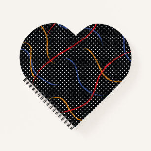 Cuaderno Placa y puntos de pintura retro