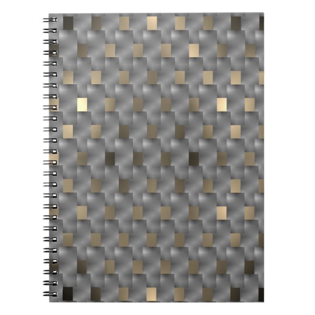 Cuaderno Placas cinza sobre fundo marrom claro, toneladas d (Frente)