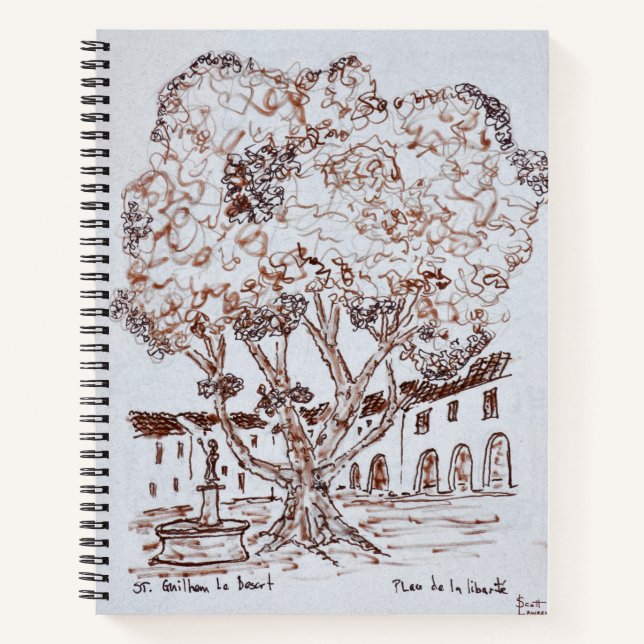 Cuaderno Place de la Liberte, Saint-Guilhem-le-Desert (Anverso)