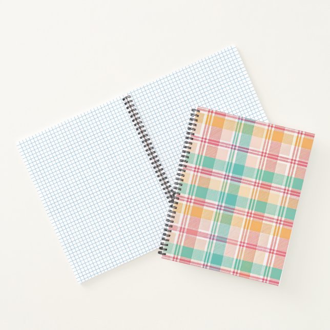 Cuaderno Plaid de cuadros multicolor (Interior)