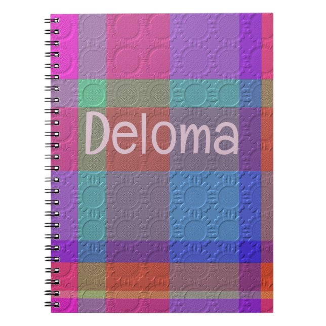 Cuaderno  Plaid Decorativo (Frente)
