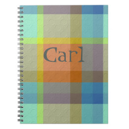 Cuaderno Plaid Decorativo