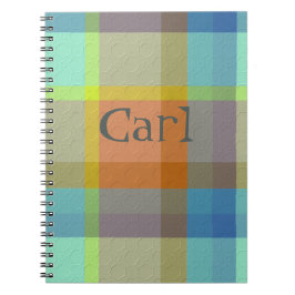 Cuaderno Plaid Decorativo