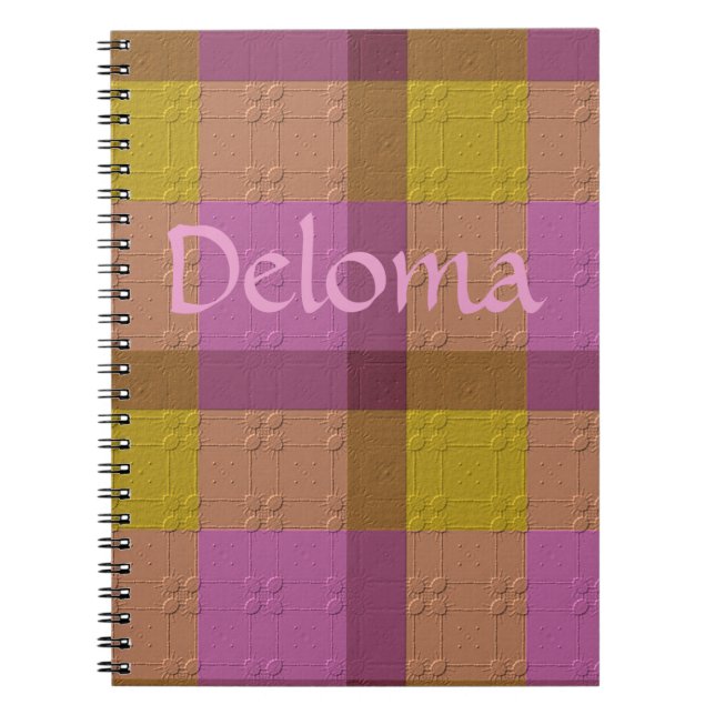 Cuaderno  Plaid Decorativo (Frente)