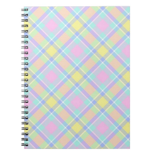 Cuaderno Plaid pastel (Frente)