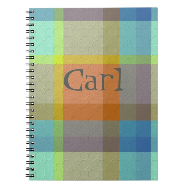 Cuaderno Plaid With Pattern  Notebook (Frente)