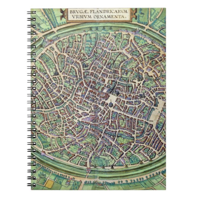 Cuaderno Plan de ciudad de Brujas, de 'Civitates Orbis (Frente)