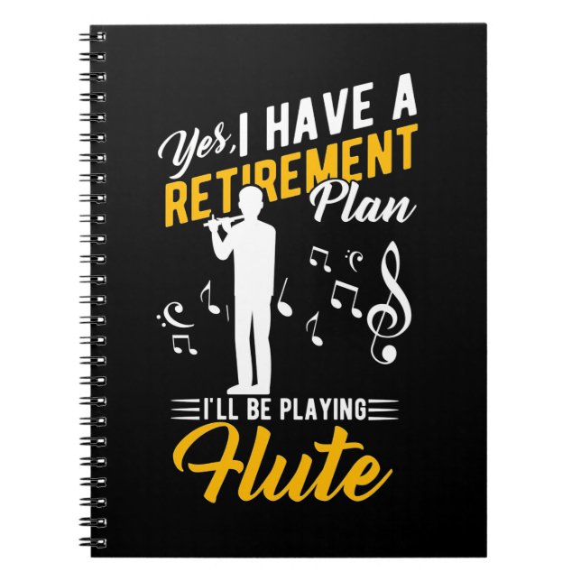 Cuaderno Plan de Jubilación I Jugaré Flute (Frente)