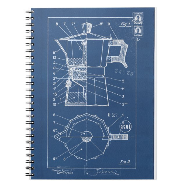 Cuaderno plan de proyecto de cafetiere moka bialetti (Frente)