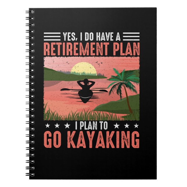 Cuaderno Plan Kayak de Jubilación (Frente)