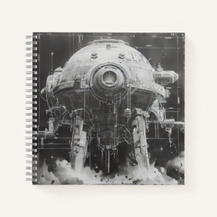 Cuaderno Plan Monocromático Sci-Fi