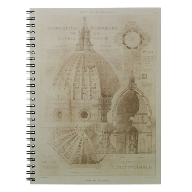 Cuaderno Plan, sección y elevación de la catedral de (Frente)