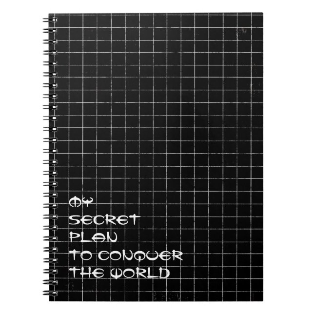 Cuaderno Plan secreto para conquistar el bloc de notas Worl (Frente)