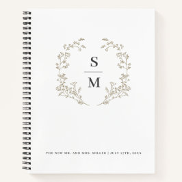 Cuaderno Planeamiento de Bodas Moderno y Elegante de la Gue
