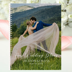 Cuaderno Planes bodas y foto Personalizado, novia, oro eleg