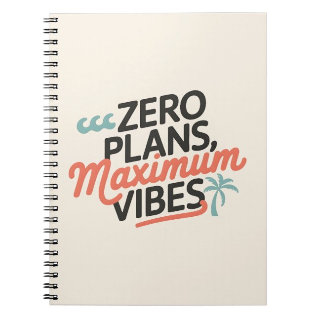 Cuaderno Planes cero, máximo de vibraciones (Frente)