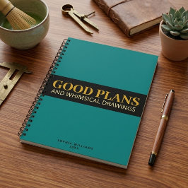 Cuaderno Planes Chic Modernos con Nombre Personalizado | Pl