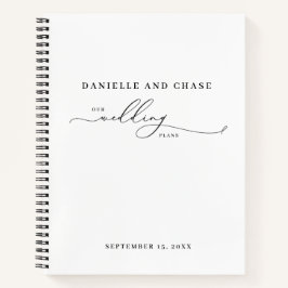 Cuaderno Planes de Boda Blancos Elegantes Chic