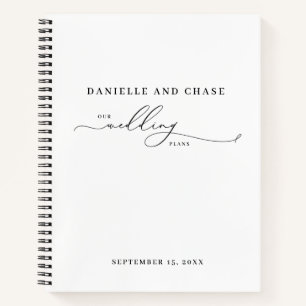 Cuaderno Planes de Boda Blancos Elegantes Chic