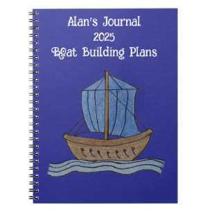Cuaderno Planes de construcción de barcos de Alan's Journal