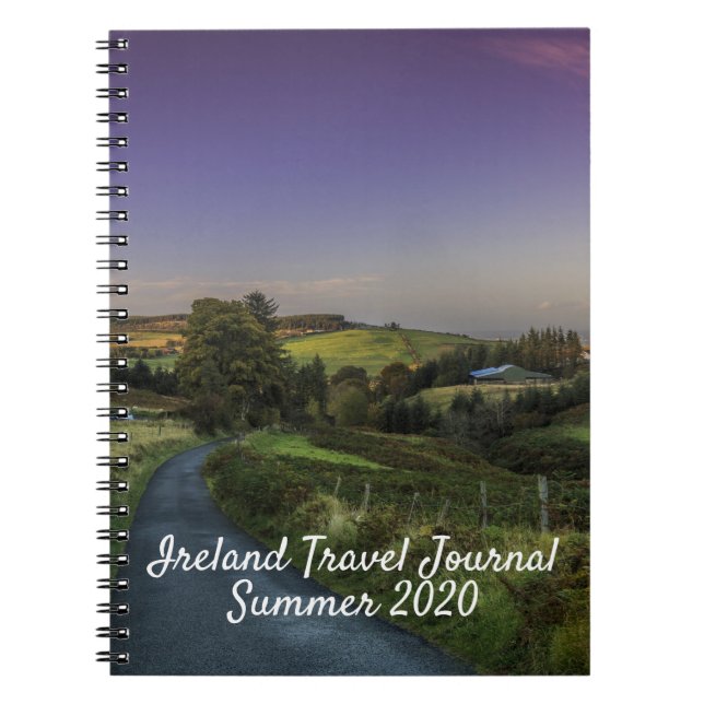 Cuaderno Planes de notas del diario de viajes de Irlanda (Frente)