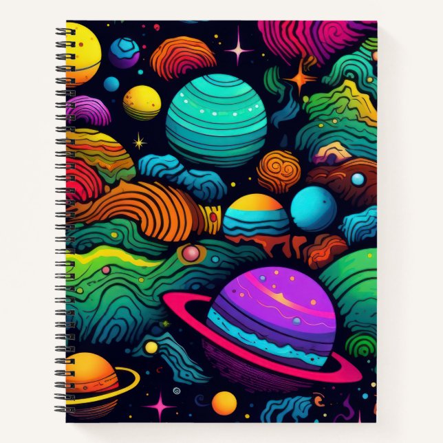 Cuaderno Planet background (Anverso)