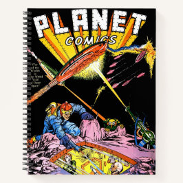Cuaderno Planet Comics Laser Attack Sci Fi Vintage Comics
