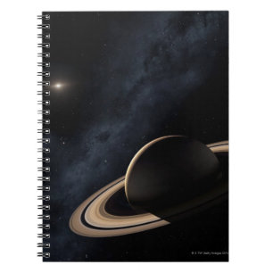 Cuaderno Planeta de Saturn en la Sistema Solar, primer